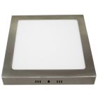 Downlight Led cuadrado de superficie níquel 18W 6000°K (Electro DH 81.640/C/NI/DIA)