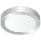 Downlight Led redondo de superficie níquel 18W 6000°K 225x35mm. (Ledesma 10875)
