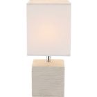 Lámpara beige cerámica de sobremesa modelo Geri E14 (Globo 21675)