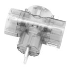 Adaptador triple TTL transparente 250V 16A (F-Bright 1101069-T/B) (Blíster)