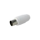 Conector recto de antena coaxial TV (Electro DH 10.534/BL)