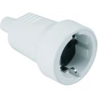 Base aérea bipolar con TTL blanca 16A 250V PVC (Fenoplástica 244 B)