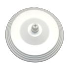 Florón metálico decorativo blanco ø12cm. (F-Bright 1301025)