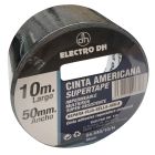 10 m. cinta adhesiva muy resistente Super Tape negra 50 mm. (Electro DH 04.440/10/N)