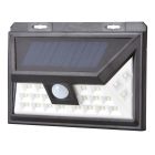 Aplique solar Led negro con sensor crepuscular y de movimiento 5W 300Lm (Electro DH 81.775/1)