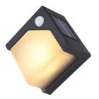 Aplique Led solar con sensor negro 3000K IP44 (Globo Lighting 36480)