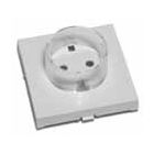 Tapa base enchufe con TTL saliente blanco BF 25 (Bricofontini 26 655 05 0)