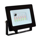 Proyector exterior Led RGB de aluminio negro con mando 10W RGB (Electro DH 81.763/10/RGB)