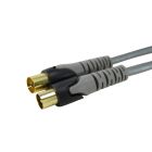 1,5m. prolongador coaxial gris alta calidad (Electro DH 36.990/1.5)