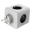 Ladrón tipo cubo blanco 5 tomas (F-Bright 1102910)