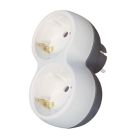Adaptador doble salida blanco (GSC 103000019)