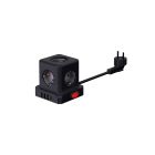 Base modular 5 tomas +  3 USB + USB-C/Interruptor 1,5m (F-Bright 1002910-N)