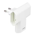 Adaptador bipolar triple salida blanco 10A (Simon  CL115801)