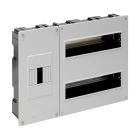 Caja para ICP y distribución de empotrar hasta 24 elementos gris 410x270x68mm. (Solera 5200)