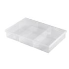 Estuche multiusos transparente 7 separadores 270x180x40mm (Plastics 2003)