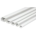 2m. canaleta Euroquint 2 compartimentos a tornillo blanca 40x60mm. (Legrand 610131)