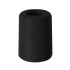 Tope alto negro para puertas ø38x51mm. (Köppels T1008N) (Blíster)