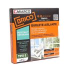 Burlete caucho tipo E blanco 6mx9mm (Miarco 10763)