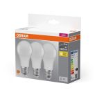 Pack de 3 lámparas Led estándar E27 10W 2700K (Osram 4058075819436)