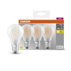 Pack de 3 lámparas estándar fil Led mate E27 11W 2700K (Osram 4058075592513)