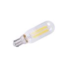 Lámpara tubular cristal Led E14 4W 2800°K 380Lm 25x84mm. (F-BRIGHT 2601944)