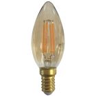 Lámpara cristal Led vela caramelo 4W E14 2200°K (F-BRIGHT 2601985)