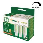 Pack 3 Lámpara Led regulable G9 4W 3000K (Spectrum WOJ+14484)