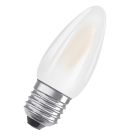 Lámpara vela Led mate regulable E27 4,8W 2700°K 470Lm (Osram 430525)