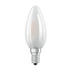 Lámpara vela cristal Led Retrofit mate regulable E14 5W 2700°K 470Lm (Osram 4058075436985)