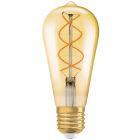 Lámpara pera cristal Led espiral Vintage 1906 regulable E27 4W 2000°K (Osram 090103)