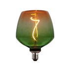 Lámpara S123 filamento Led decorativo verde naranja E27 4W 1800K 208Lm (F-Bright 2601270-V)