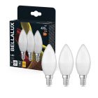 Pack de 3 lámparas Led vela 4,9W E14 2500K (Bellalux 4058075595507)