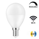 Lámpara esférica Led Smart regulable de 2700°K a 6500°K + intensidad 5W 420Lm (Spectrum WOJ+14414)