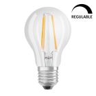 Lámpara estándar cristal Led clara Retrofit regulable 5,9W 2700°K 806Lm (Osram 465055)