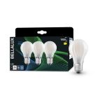 Pack de 3 lámparas  estándar fil Led mate  E27 7,5W 4000K (Bellalux 4058075606371)