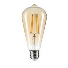 Lámpara pera cristal Led caramelo Vintage E27 7W 680Lm 2500K 64x140mm. (GSC 200671008)