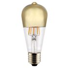 Lámpara pera reflectora cristal Led oro E27 8W 2700°K (Cristal Record 51-364-06-004)