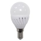 Lámpara esférica Led cerámica E14 9W 3000°K 900Lm (ALG 62431)