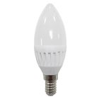 Lámpara vela Led cerámica E14 9W 3000°K 900Lm (ALG 62437)