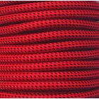 Bobina 25 m. cable textil decorativo rojo/negro Duero brillo (CIR62CTS25)