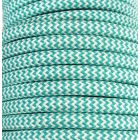 Tira 5 metros cable textil decorativo mint/blanco Zig Zag mate (CIR62CM28/01)