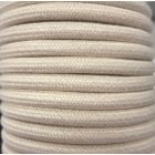 Tira 5 metros cable decorativo textil beige algodón liso (CIR62AL02)