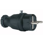 Clavija aérea 100% goma TT  negra 16A 250V IP44 (Simon CL5076131)