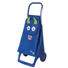 Carro de compra infantil Monster Kid MF 2 ruedas azul (Rolser KID001)