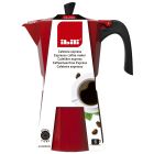 Cafetera de aluminio Bahia Red 9 tazas (Ibili 612309)