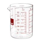 Vaso medidor de vidrio borosilicato 1L (Ibili 481210)