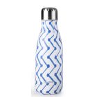 Botella termo de pared doble sin BPA inoxidable 18/10 335 ml. zigzag (Ibili 758435Z)