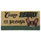 Felpudo coco blanco Perro en casa 35x70cm (Dintex 50800)