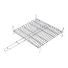 Parrilla doble inoxidable 40x45cm (Sauvic 2685)