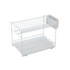 Escurreplato grande 18 platos blanco 43x25x41,5cm (Sauvic 88980)